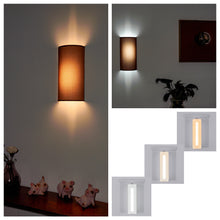 Load image into Gallery viewer, Wireless Rechargeable LED Wall Sconce USB Port Charging with Remote Half-cylinder Shade